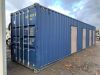 40FT High Cube Storage Container c/w 5 x 8ft x8ft Compartments - 3