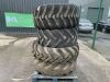 UNRESERVED 4 x USED Tyres (2 x Mitas 500-60-22.5) - 2