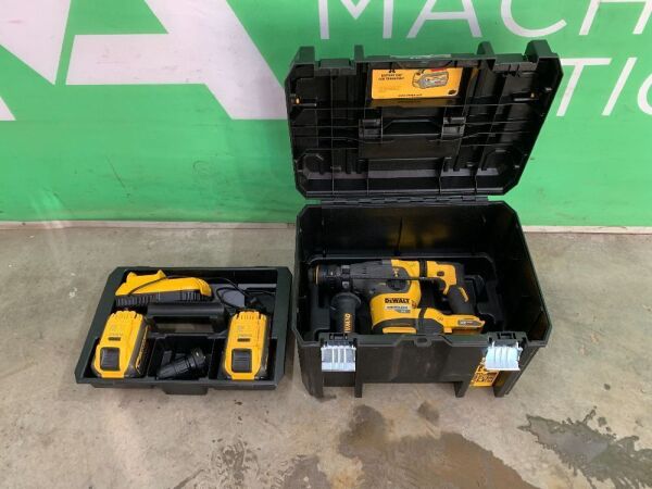 UNRESERVED Dewalt XR 54V Cordless Hammer Drill c/w 2 x Batteries & Charger