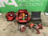 UNRESERVED Large Selection Of Milwaukee Cordless Impact Gun, Drills, Sabre Saw, Milaukee Bag And - More