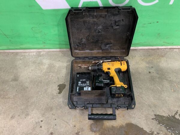 UNRESERVED Dewalt 12V Cordless Drill c/w 2 x Batteries & Charger