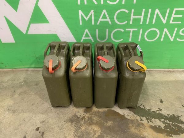 UNRESERVED 4 x 20L Plastic Jerry Cans