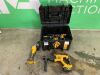 UNRESERVED Dewalt XR 18V Cordless Drill Kit c/w Drill, Hammer Drill, Grinder & 2 x Batteries & - Charger