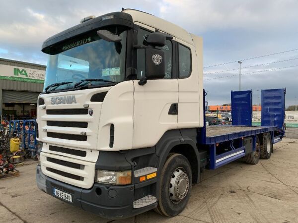 UNRESERVED 2005 Scania R310 6x2 Beavertail Plant Truck