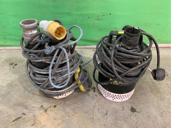 UNRESERVED 2 x Victor Submersible Pumps (110V & 230V)