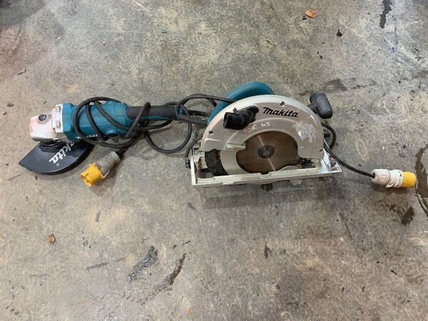 UNRESERVED Makita 110V Skill Saw & Makita 110V angle Grinder