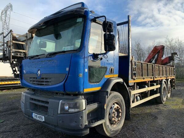 2011 Renault Premium 320 6x2 Dropside c/w Rear Fassi F135 Crane