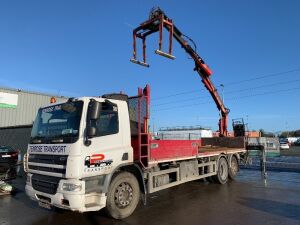 2008 DAF CF 75.310 Block Truck c/w Tetex TLC 135.2 Crane & Rotating Grab