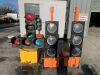 UNRESERVED 3x Traffic Light Bases c/w 4x Traffic Light Heads - 2