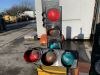 UNRESERVED 3x Traffic Light Bases c/w 4x Traffic Light Heads - 6