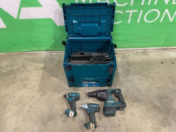 Makita SDS Drill & 2 x Makita Cordless Impact Guns