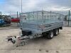 NEW/UNUSED Nugent 10x6 Twin Axle Mesh Sided 3.5T Tipper Trailer
