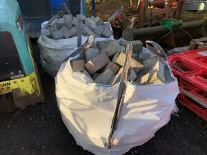 UNRESERVED 2 x 1T Bags Of Granite Cobblelock