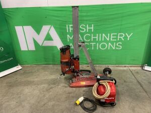 UNRESERVED Hilti DD200 110V Core Drill c/w Base Plate & Hilti DD-VPX Vacuum Pump