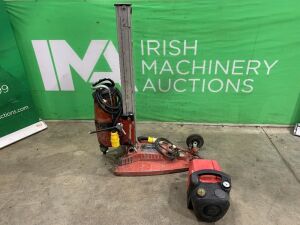 UNRESERVED Hilti DD200 110V Core Drill c/w Base Plate & Hilti DD-VPX Vacuum Pump