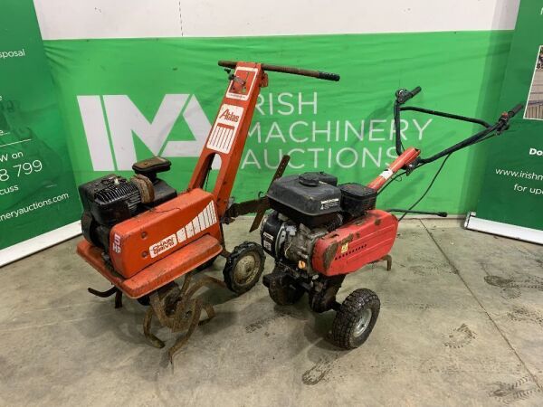 UNRESERVED 2 x Garden Petrol Rotovators For Parts/Repair