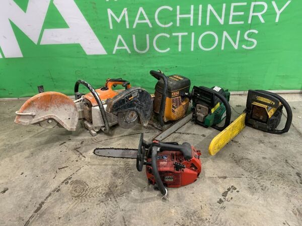 UNRESERVED Stihl TS410 Consaw, Partner K650 Consaw, Solo Chainsaw, McCulloch Chainsaw & Green - Chainsaw