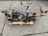 UNRESERVED Selection Of Petrol Grass Strimmers, Hedge Clipper & Srimmer Engines (Parts/Repair)