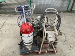 UNRESERVED Pallet 2 x Portable Paint Sprayers, Power Washer & Floor Buffer (Spares)