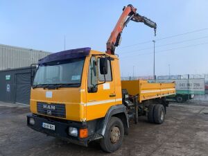 2004 MAN LE 8.150 4x2 Tipper c/w Palfinger PK6500 Extendable Crane