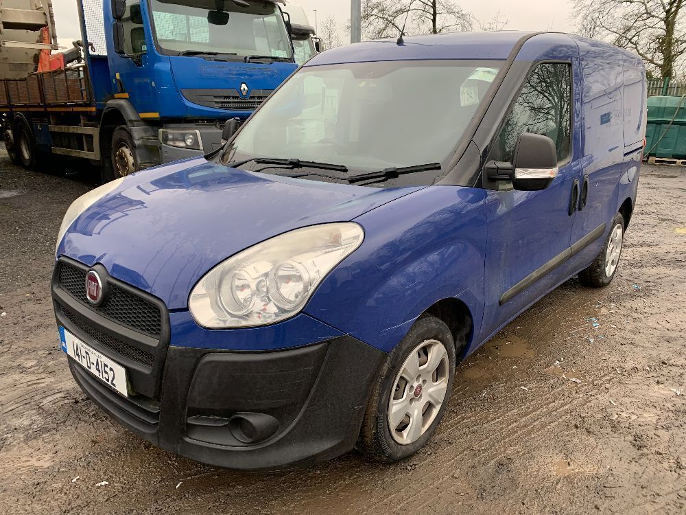 UNRESERVED 2014 Fiat Doblo Cargo 1.3 Multijet Base MY14 ONLINE TIMED AUCTION DAY ONE Ireland s Monthly Plant Machinery Auction Ends From 10.30am Wednesday 24th January Irish Machinery Auctions