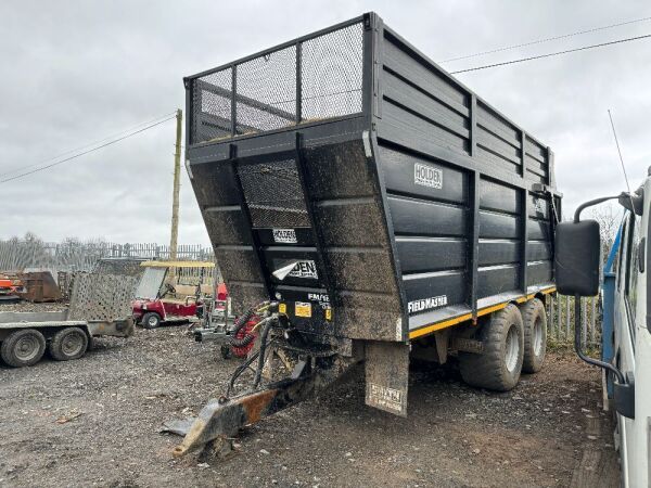 UNRESERVED 2016 Smyth Fieldmaster FM18 Super Cube Twin Axle Silage Trailer