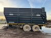 UNRESERVED 2017 Smyth FM18 Super Cube Twin Axle Silage Trailer - 2