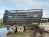 UNRESERVED 2017 Smyth FM18 Super Cube Twin Axle Silage Trailer - 4