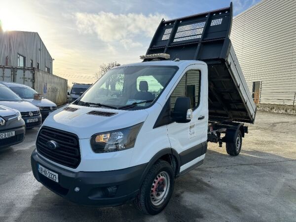 UNRESERVED 2018 Ford Transit T350 2.0TDCI Single Cab Tipper