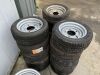 Selection of 15x Various Trailer Tyres & Rims to Include Approx 9x New Tyres - 2