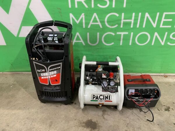 UNRESERVED Pacini CDR700 - Pacini CBR50 Battery Boosters & 1.5HP Compressor