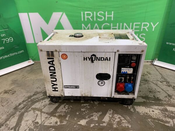 UNRESERVED Hyundai DHY8600 Portable Diesel Generator