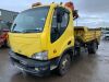 UNRESERVED Daewoo Avia D75 7.5T Tipper c/w Palfinger PK6500 Crane