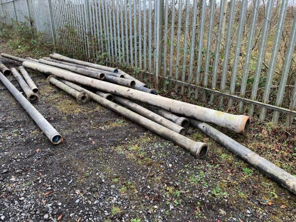 Steel Water Main Pipes - 3M x 1, 150mm x 6, 2.4M x 1 & 6M x 1