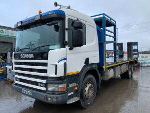 UNRESERVED 1998 Scania 114 340 6x2 Beavertail Plant Truck