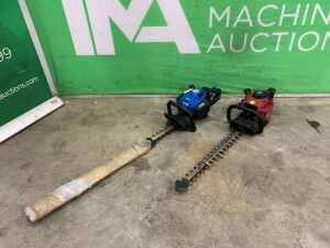 UNRESERVED Hyundai Petrol Hedge Trimmer & Red Petrol Hedge Trimmer