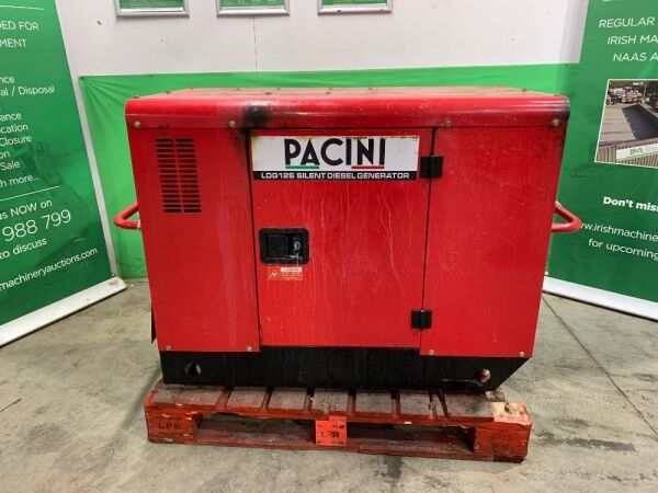 UNRESERVED Pacini LDG125 Silent Diesel Portable Generator