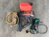 UNRESERVED 110V Transformer, Trackfast Nail Gun && Parkside Sharpening Station & Petrol Can