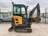 2018 Volvo EC18D Mini Excavator c/w 3 x Buckets - 4