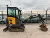 2018 Volvo EC18D Mini Excavator c/w 3 x Buckets - 5