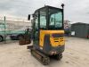 2018 Volvo EC18D Mini Excavator c/w 3 x Buckets - 9