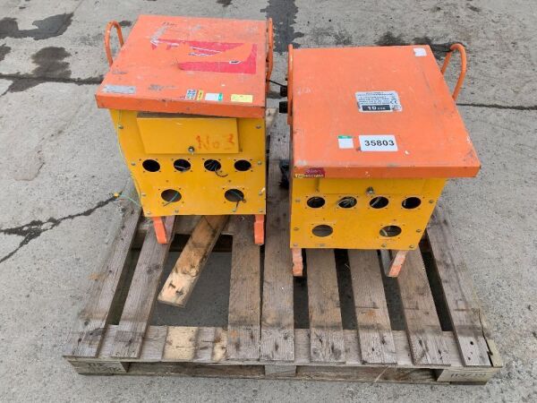 UNRESERVED 2 x 10KVA Site Transformers (Parts)