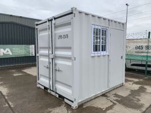 UNRESERVED Office Container c/w Door & Window (Approx 9ft x 7ft)