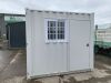 UNRESERVED Office Container c/w Door & Window (Approx 9ft x 7ft) - 2