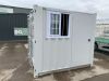 UNRESERVED Office Container c/w Door & Window (Approx 8ft x 7ft) - 2