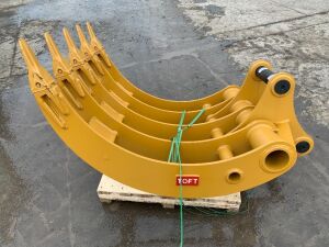 UNRESERVED NEW/UNUSED 2024 TOFT 08R Excavator Rake To Suit 20T-30T Excavator