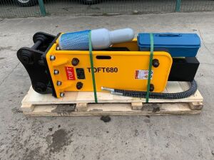 NEW/UNUSED 2024 TOFT 680 Hydraulic Rock Breaker To Suit 5T-7T Excavator