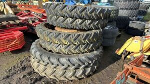 UNRESERVED Set Of Row Crop Wheels & Rims (6)