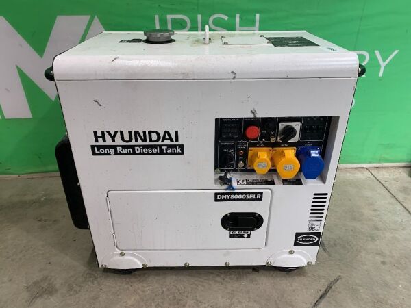 2023 Hyundai DHY8000SE 8KVA Portable Diesel Generator