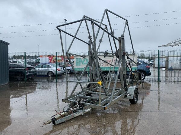 UNRESERVED 2013 Steve Vick 1.9T Single Axle Hydraulic Pipe Trailer